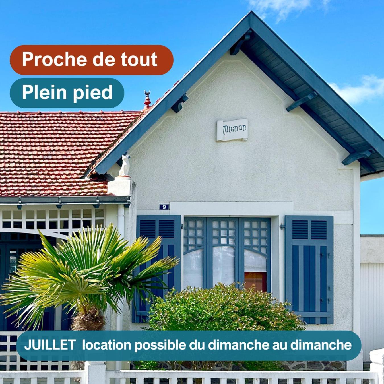 Villa "Mignon" Avec Studio Independant, Tout A Pied, Plage A 4 Mn, 6 Pers, 2 Sde Сен-Жан-де-Мон Экстерьер фото